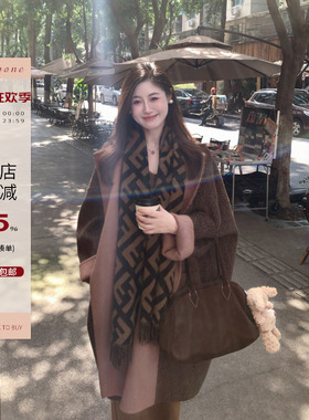 Echoone 实用主义 两面穿大衣女冬高级感气质慵懒松弛感毛呢外套