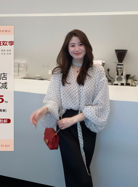 Echoone Rose wild 波点衬衫衬衣系带防晒外套优雅气质高级感上衣