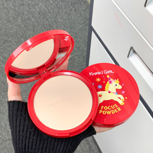 20g大容量马年定妆粉饼控油持久不脱妆磨皮雾面哑光妆效自然提亮