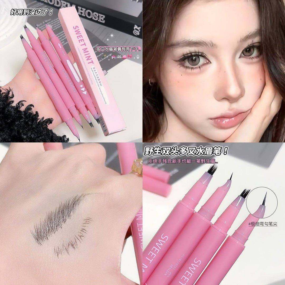 几笔勾勒毛流感野生眉!双头多又水眉笔勾勒下睫毛眼线笔发际线笔,彩妆/香水/美妆工具,睫毛夹,淘宝优惠券,粉丝福利购,淘宝优惠卷