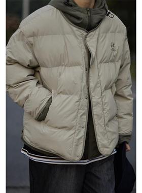 【日系复古】Ander Jurnal冬季假两件连帽宽松保暖面包 服棉 衣男