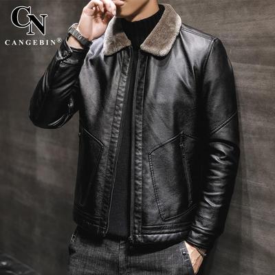 皮衣真皮毛一体外套男海宁秋冬加绒加厚貂皮草夹克2025新款派克服