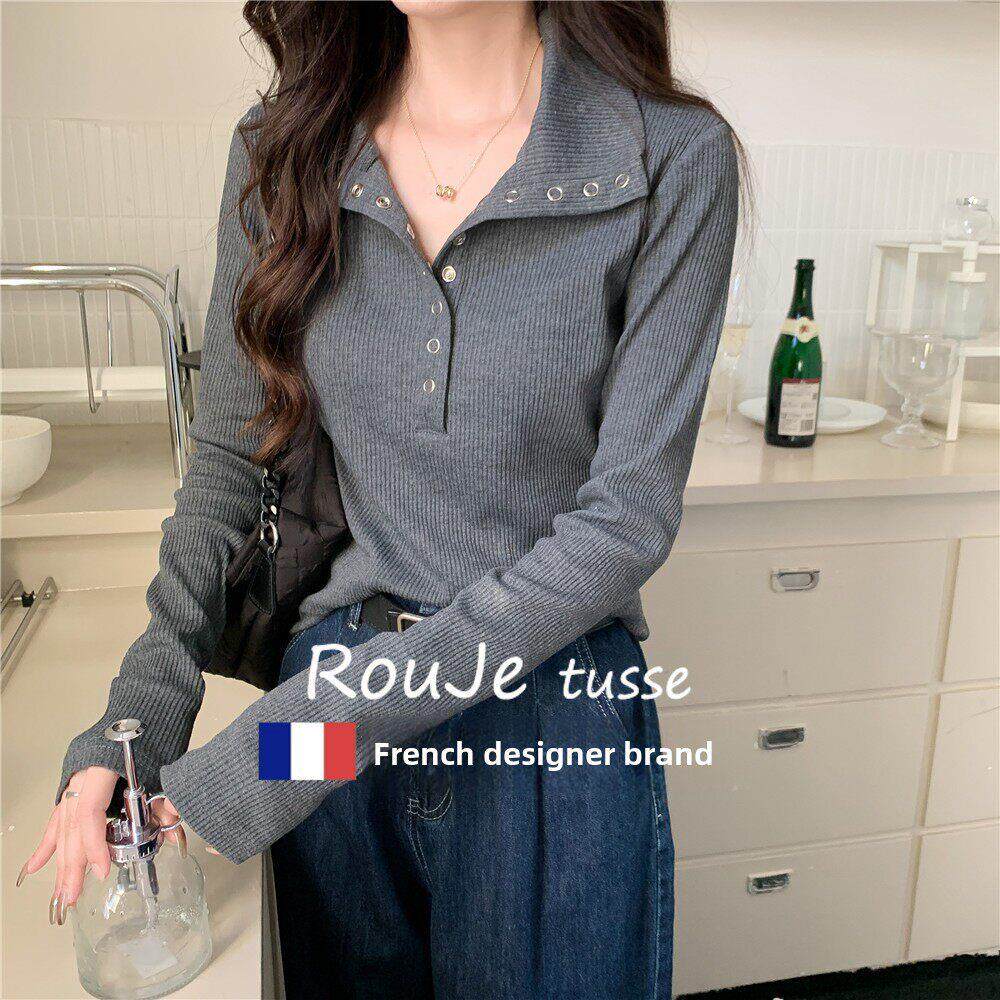 大码女装羊毛针织长袖T恤女秋冬高级感胖MM法式显瘦羊绒上衣遮肉