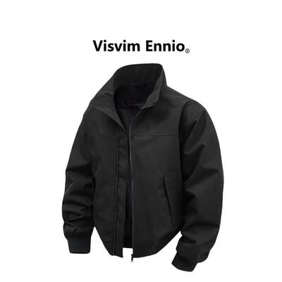 Visvim Ennio2025美式覆古夹克男士机车高领外套日系秋季防风港风