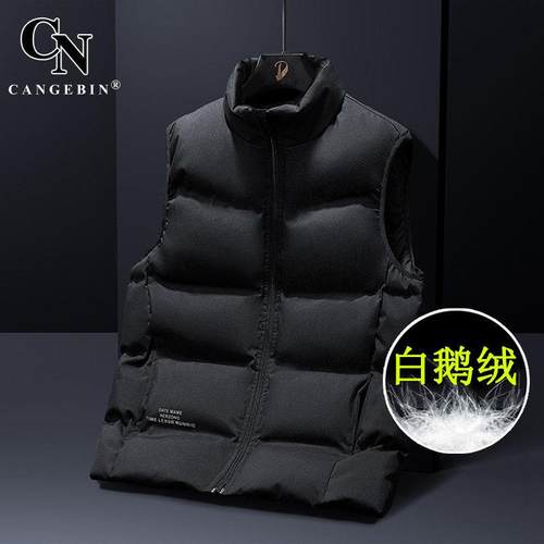马甲羽绒服男鹅绒春秋轻薄款背心马夹高端品牌休闲大码潮坎肩外套