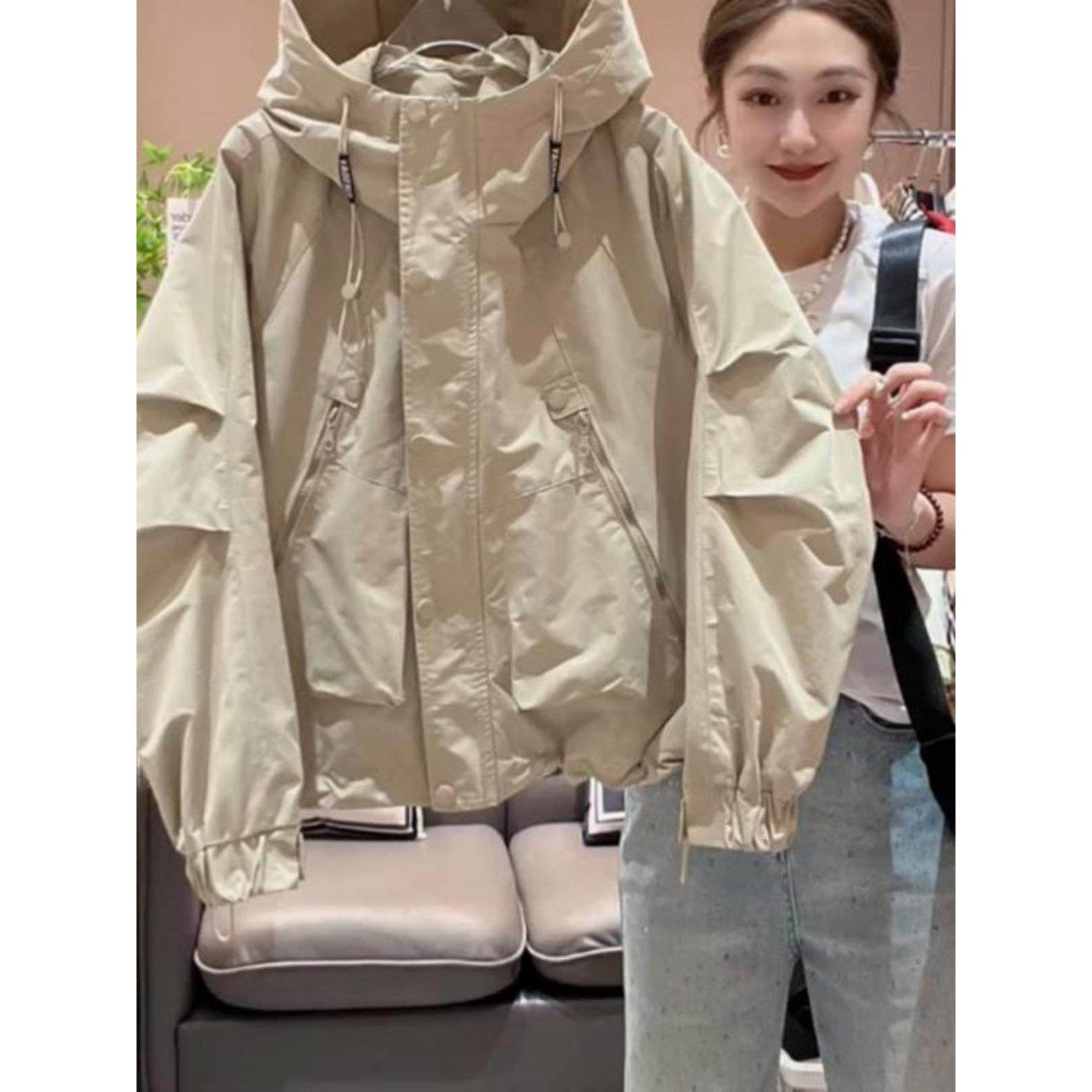 法国Roger Moaks夹克女装2025春秋季小短休闲风衣夹克,女装/女士精品,派克服,淘宝优惠券,粉丝福利购,淘宝优惠卷