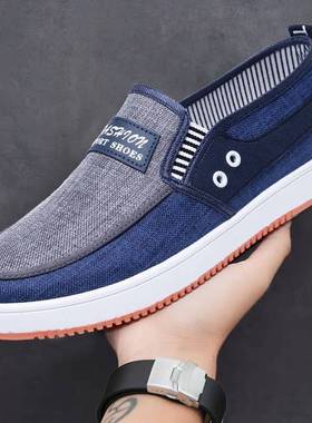 牛筋底春夏老北京布鞋软底舒适男帆布鞋平底休闲防滑低帮百搭板鞋