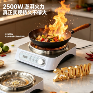 2500W电陶炉家用凹面红外加热电磁炉调温不挑锅猛火炉