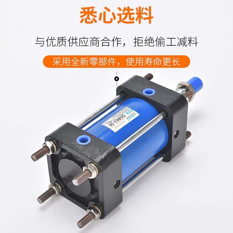 IQG大推力重型全铁QGA63耐高温气6缸QG8B0x100x125x10x200x250QGZ