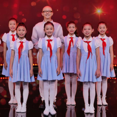 冯琳同款六一儿童合唱表演服小学生爱国诗歌朗诵比赛男女童演出服