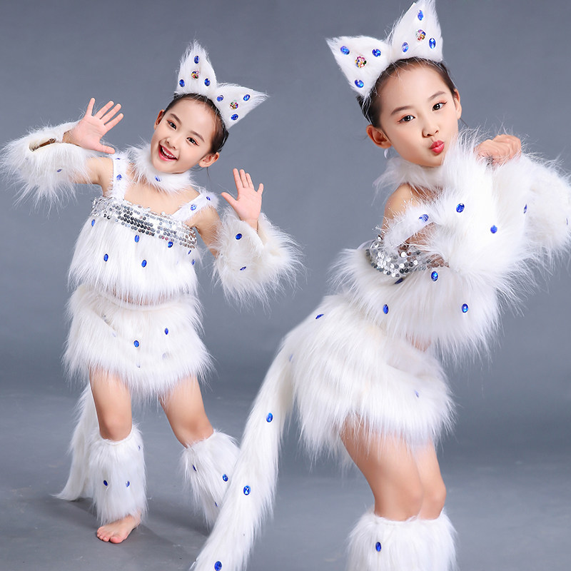 新品波斯猫表演服幼儿小咪舞图片