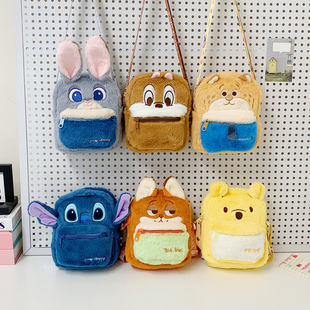 可爱毛绒卡通小包包女儿童礼物迷你斜挎包单肩包兔朱迪女童手机包