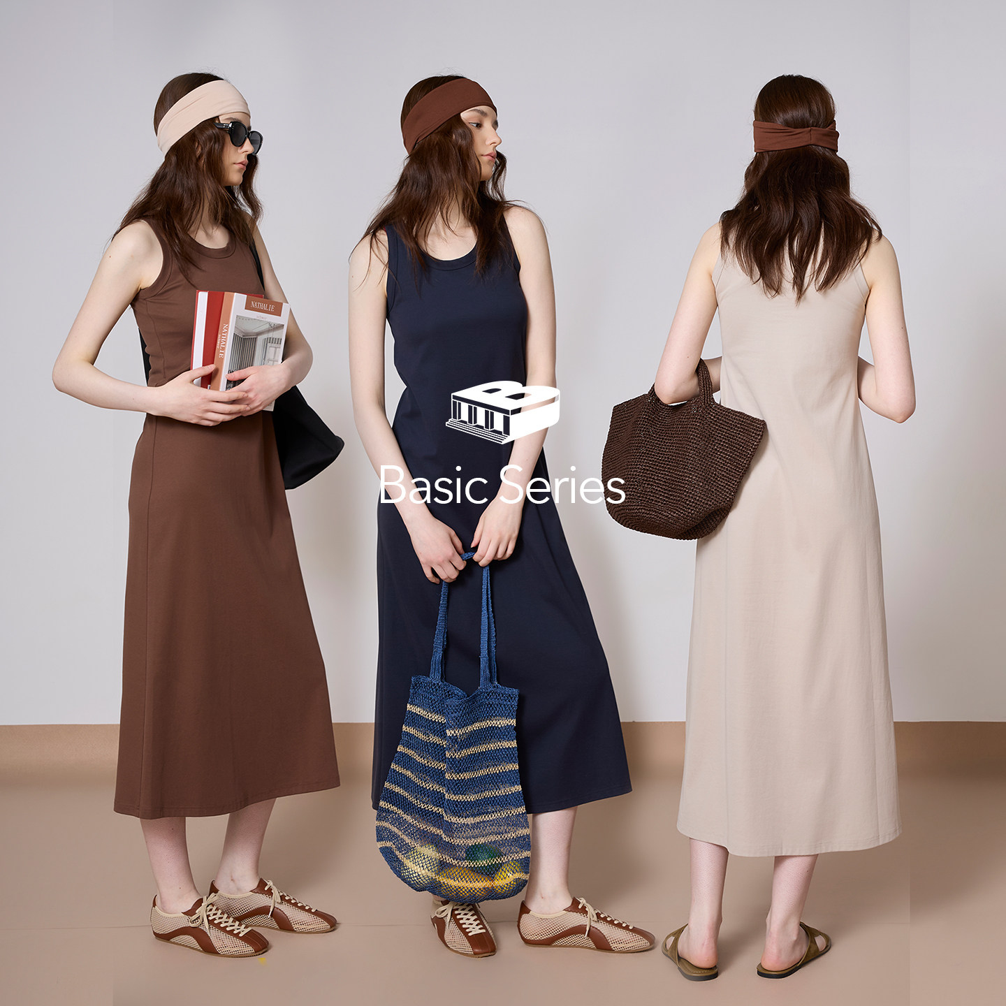 basicshenshen舒适针织背心裙女图片