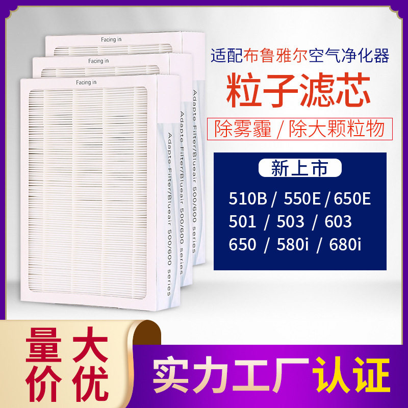 过滤网滤芯 适配布鲁雅尔blueair空气净化器503 603 650E粒子型
