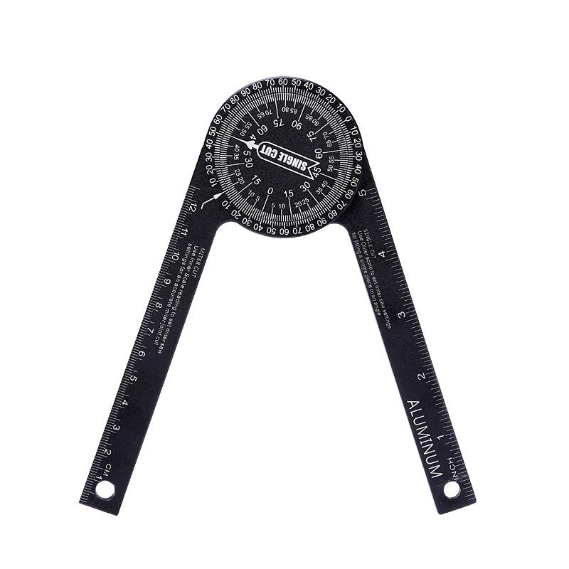 360度水平量角规DIY角尺定位测角器木工高精度装修切割工具圆度仪