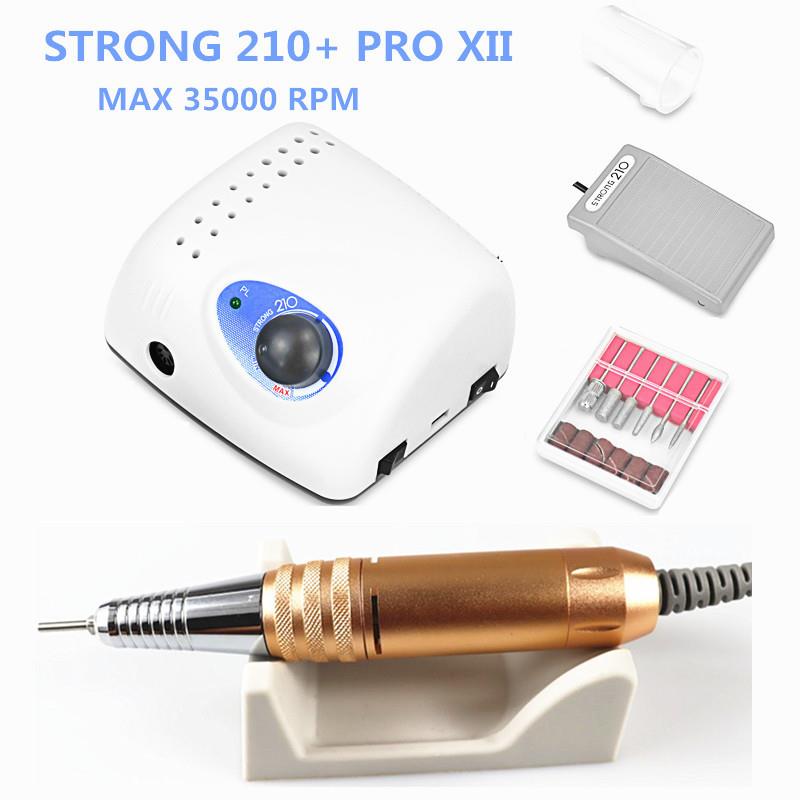 STRONG210美甲打磨机磨35000转甲器指甲修甲电动抛光机设计大功率