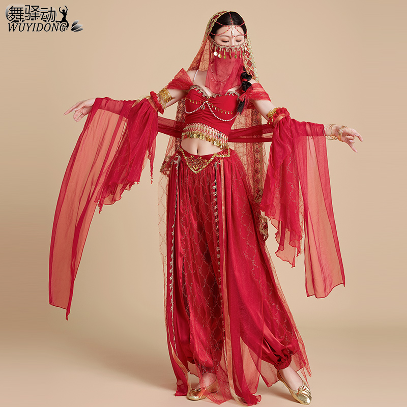 异域风情沙漠西域舞姬写真演出服