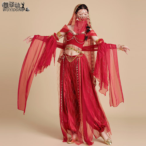 异域风情沙漠西域舞姬写真演出服
