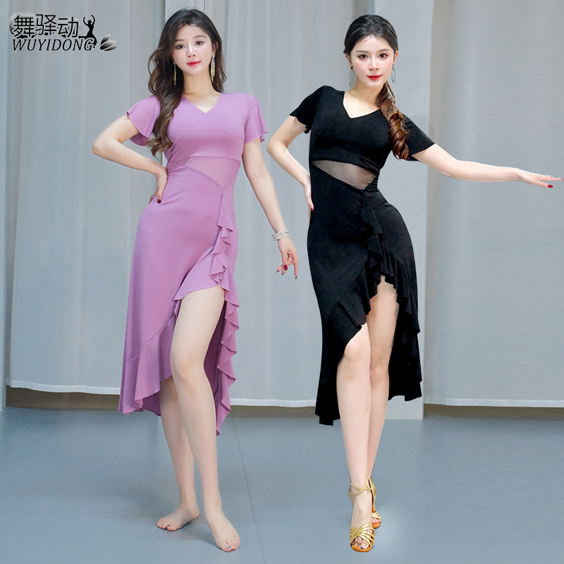 肚皮舞服装连衣裙高级舞蹈练功服