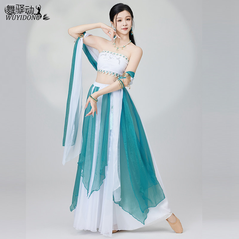 古典舞新款舞蹈服敦煌飞天演出服图片