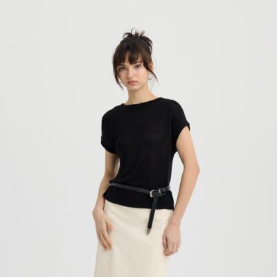 Tonō 夏季休闲清爽气质落肩针织上衣｜Tonolab