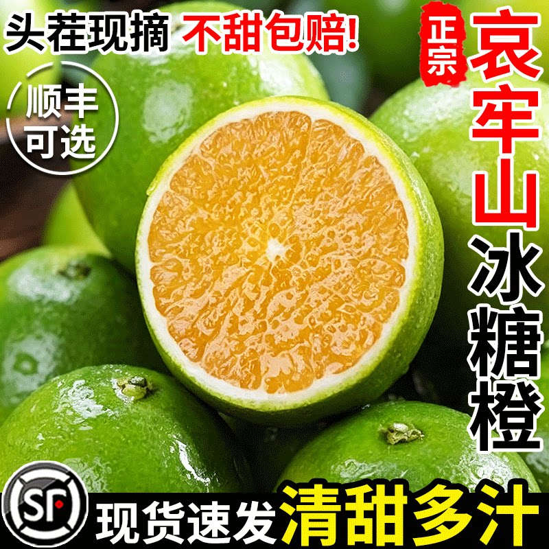 云南哀牢山冰糖橙子9斤新鲜水果整箱青皮应当季手剥甜橙顺丰彩箱