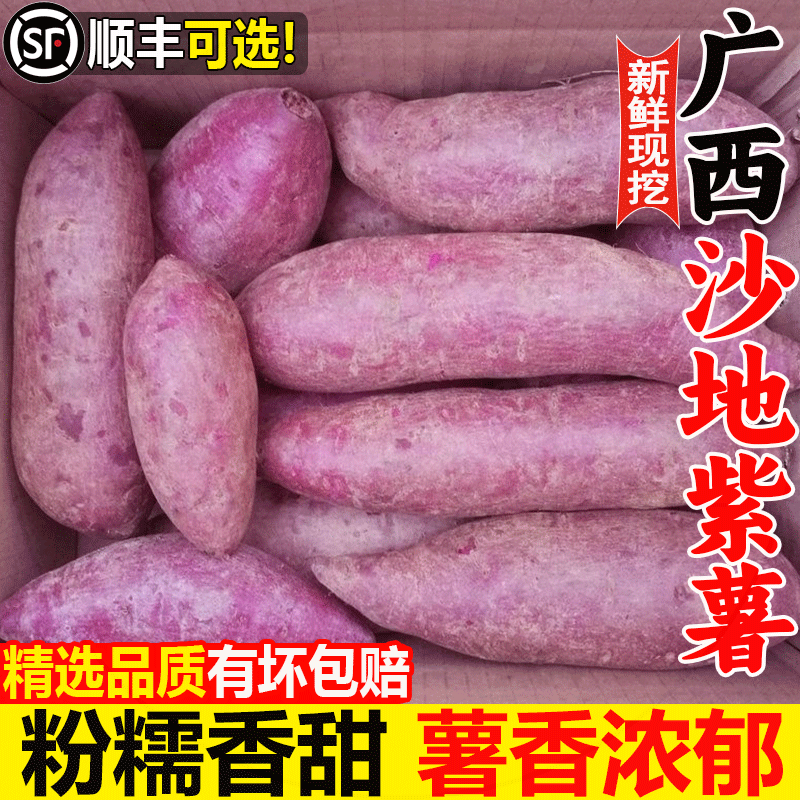 紫薯新鲜板栗紫心番薯地瓜蜜薯糖心10斤山芋烟薯香薯蔬菜农家自种