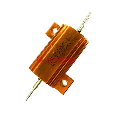 RX24黄金铝壳电阻100W10W25W5W50W负载限流老化大功率绕线电阻器