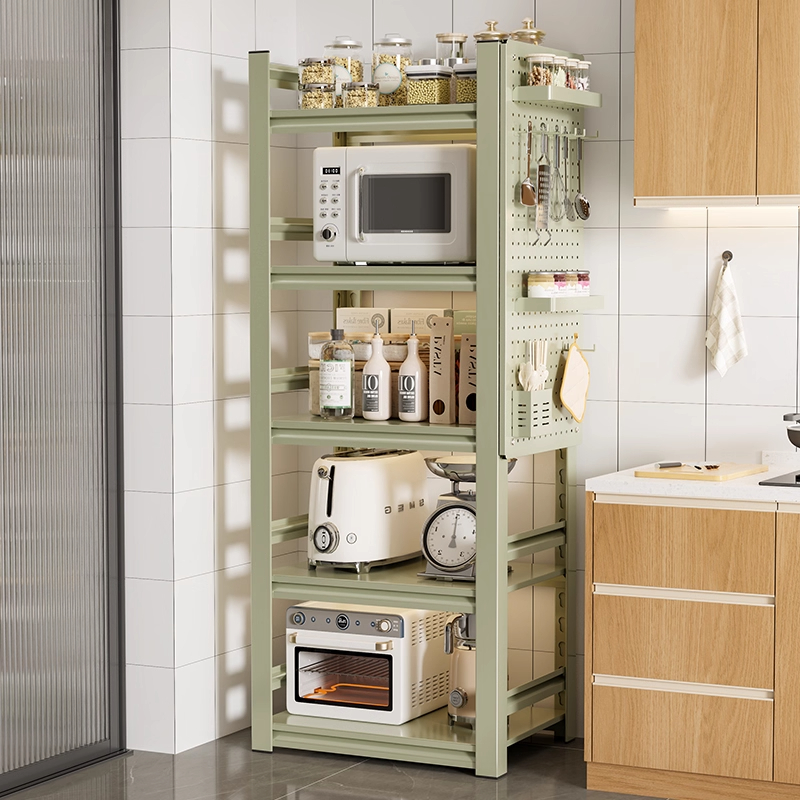 德国厨房置物架落地多层多功能家用微波炉烤箱锅架收纳架橱柜架子