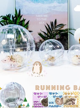 刺星球水晶透明仓鼠玩具金丝熊刺猬龙猫跑球跑步运动球12/18/27cm