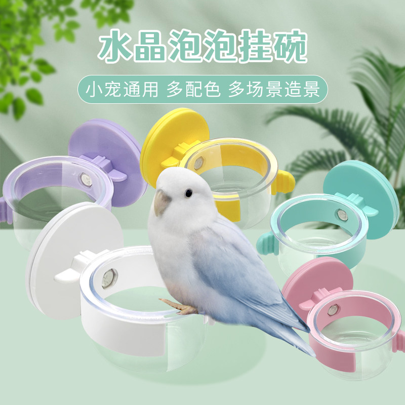 刺星球水晶泡泡挂碗横丝竖丝笼通用型零食水固定食盒外带笼零食食,宠物/宠物食品及用品,鸟禽喂食器/喂水器,淘宝优惠券,粉丝福利购,淘宝优惠卷