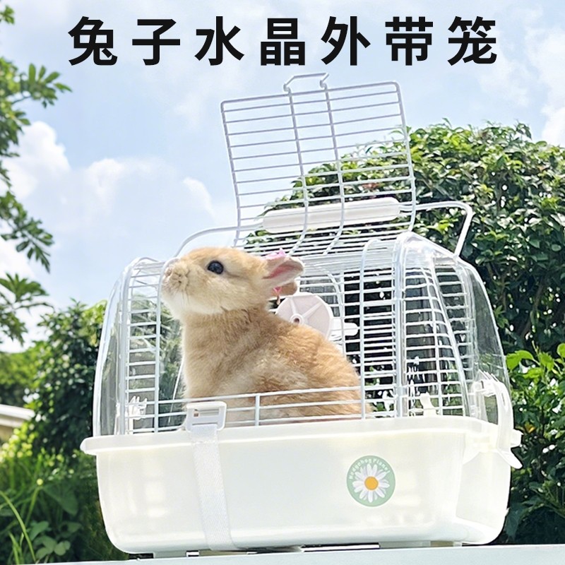刺星球兔子手提外带笼大开口水晶豚鼠龙猫蜜袋鼯外出笼便携外出笼,宠物/宠物食品及用品,兔笼,淘宝优惠券,粉丝福利购,淘宝优惠卷