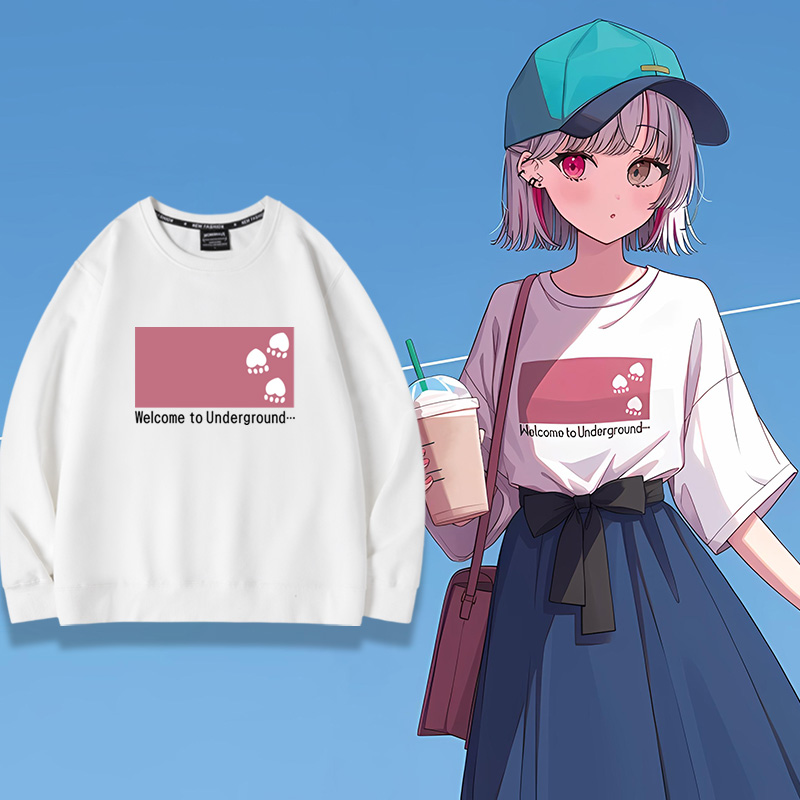 彩虹社虚拟偶像vtuber主播石神望cos服二次元男女秋冬圆领卫衣潮