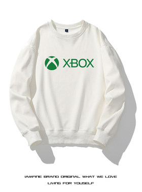 XBOX微软主机周边圆领卫衣士官长光环地平线游戏电玩套头衣服秋