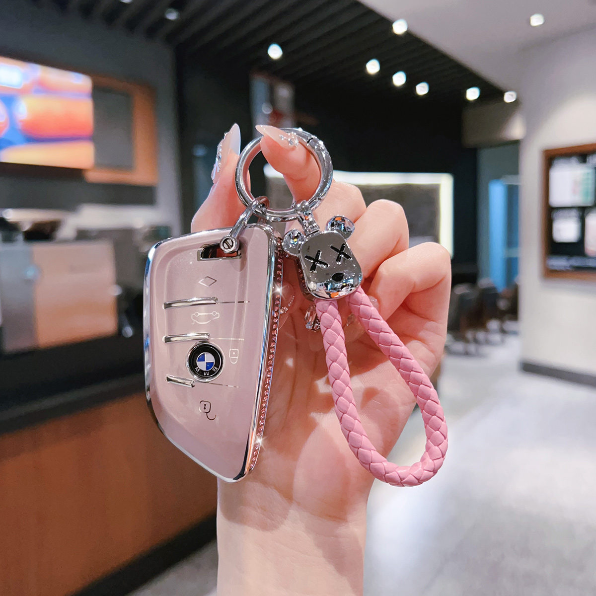 新款宝马钥匙套/合金材质