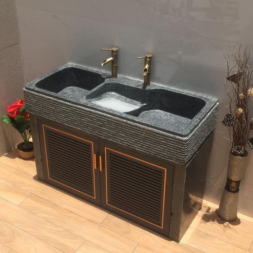 别墅大理石双池带搓衣板洗衣池庭院花岗岩一体洗手盆室外石材水槽