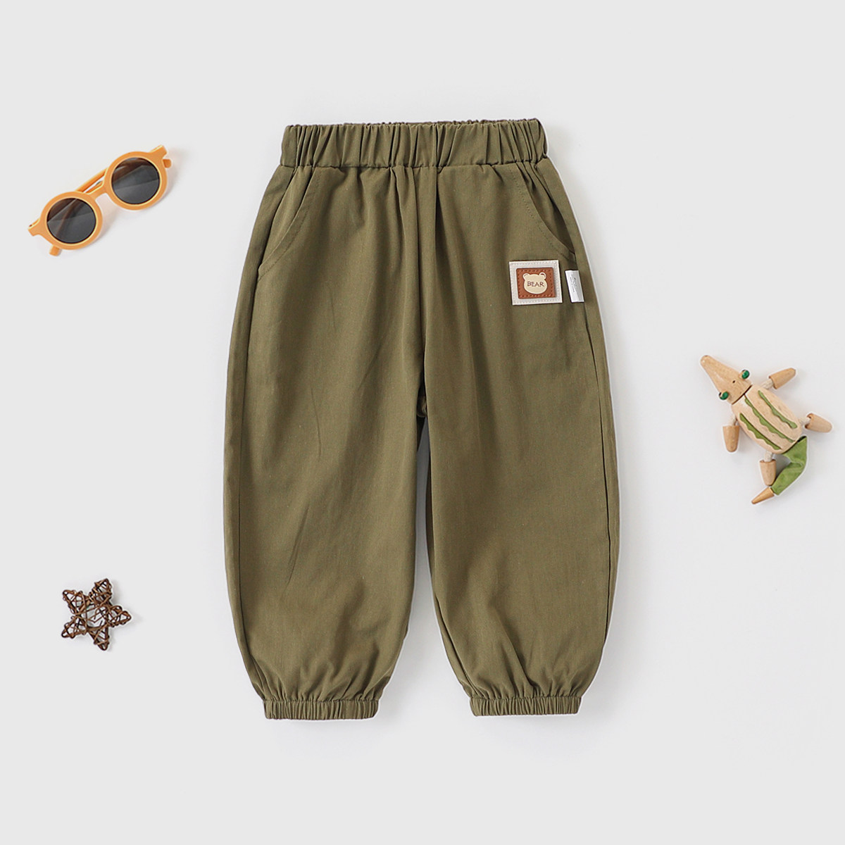 【帅气百搭休闲裤】童装男童春季时尚户外长裤儿童百搭舒适纯棉裤