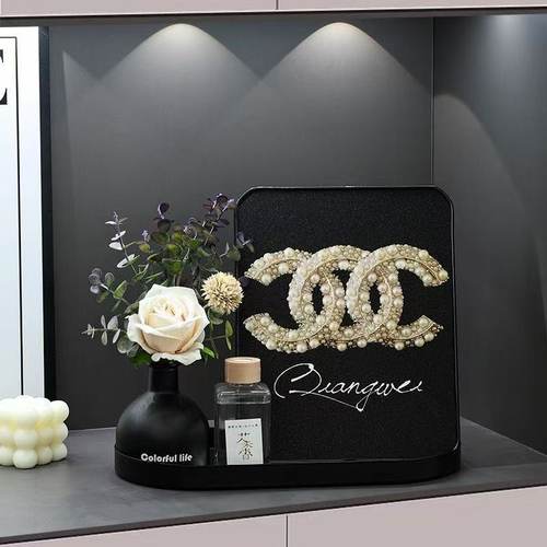 北欧ins高级家居香风桌面组合摆放店直播间摆件装饰画香薰花摆台