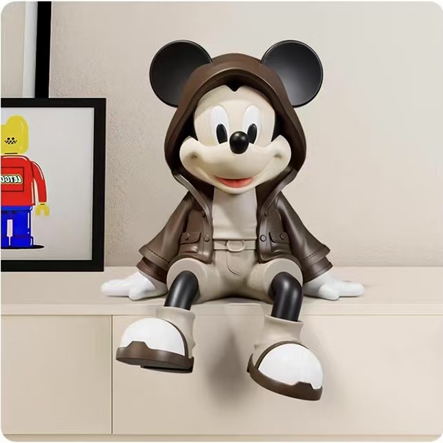 中古风米奇电视柜装饰摆件