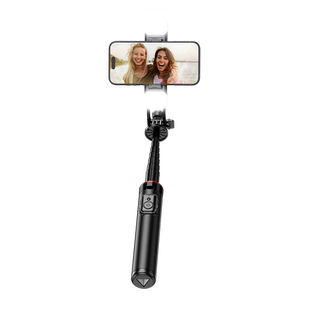 靓点拍迷你自拍杆2024新款通用落地三脚架360度旋转手持防抖旅游便携拍照神器手机vlog拍摄多功能直播支架