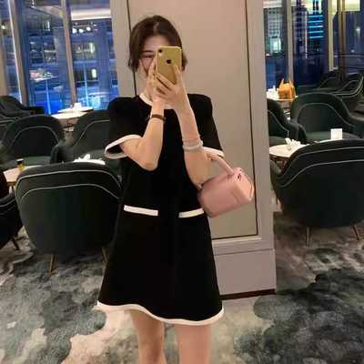 高级法式赫本风连衣裙女夏季