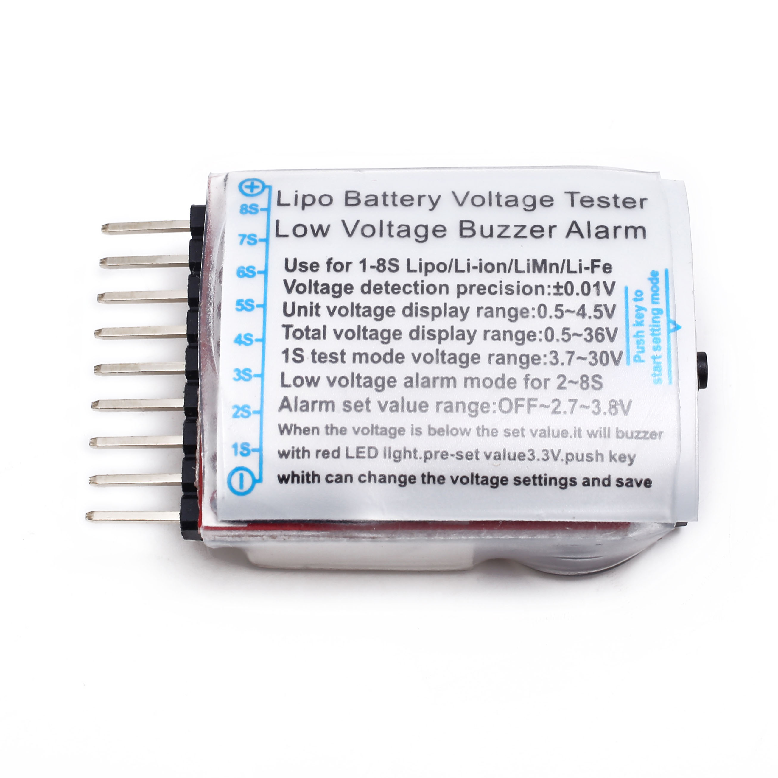 1-8S新款二合一电量显示器/BB响低压/报警器/电显/双功能 蜂鸣器