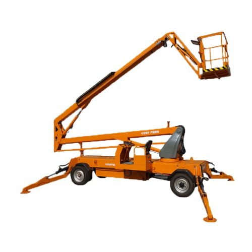 牵引折臂式高空作业车曲臂液压高空作业平台自行移动曲臂式升降机