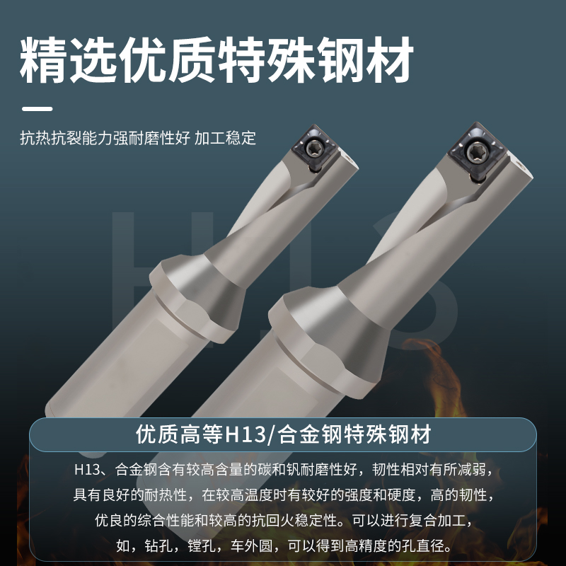 SF单刃U钻QCMT暴力钻定心钻镗刀外圆端面钻孔PU钻刀片小直径快速