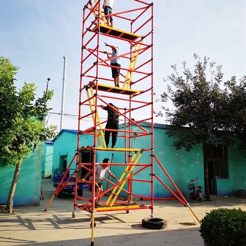 电力施工移动快装脚手架高空作业检修平台绝缘脚手架厂家直销10米