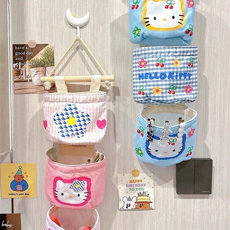 hellokitty门后收纳挂袋墙上布艺悬挂式发夹杂物置物架首饰整理盒,特色手工艺,其他特色工艺品,淘宝优惠券,粉丝福利购,淘宝优惠卷