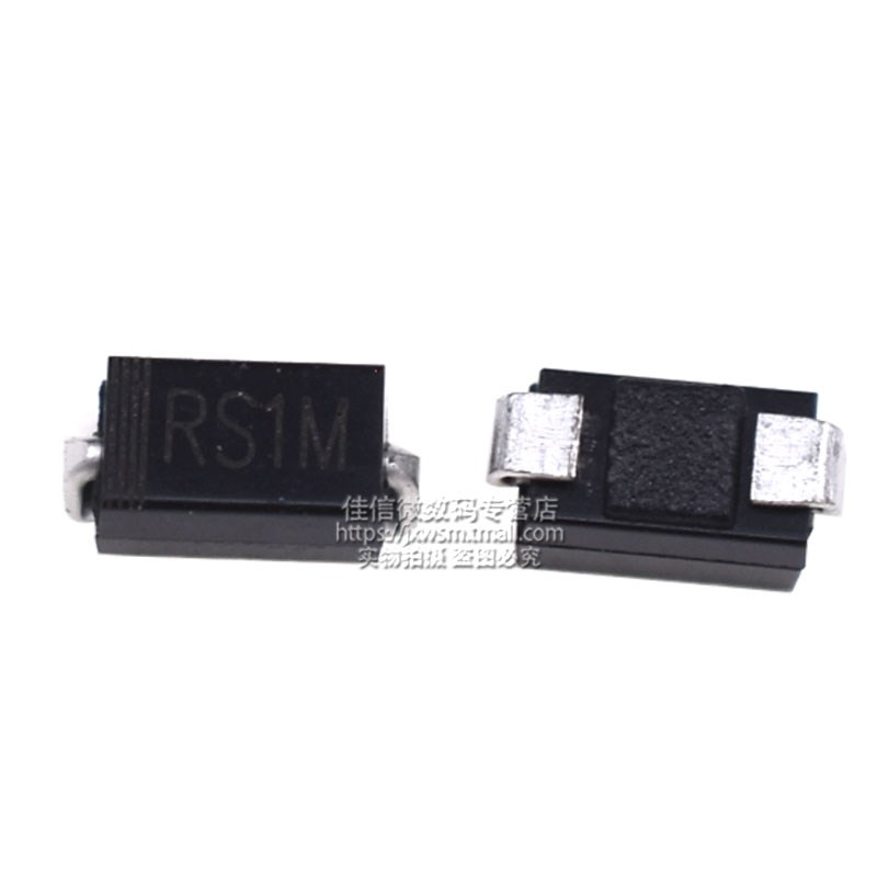 高压整流快恢复二极管 RS1M/1G FR107贴片 RS1M ES1J 1A/1000VSMA