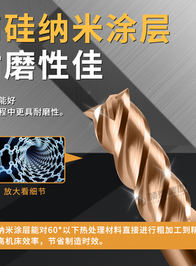 60度钨钢铣刀CNC加工中心数控刀具4刃加长钢用平底硬质合金立铣刀