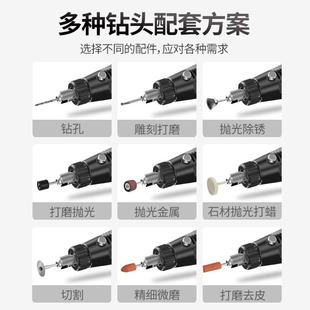 雕刻打磨机抛光小型磨头磨针木材玉石电摩工具 科麦斯电磨配件套装