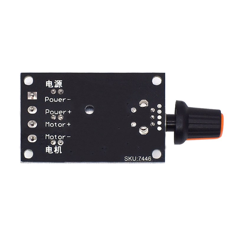 PWM直流电机调速器6V12V24V28V3A调速开关直流电机